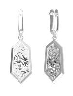 Серьги из белого золота 585 пробы