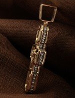 Крест из золота 585 пробы c ониксом