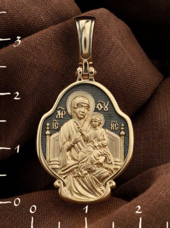 Образок из лимонного золота