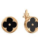 Серьги из золота 585 пробы c ониксом