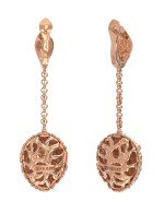 Серьги из золота 585 пробы c эмалью