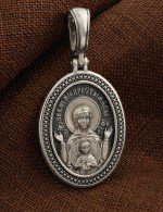 Образок из белого золота 585 пробы