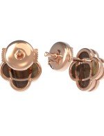Серьги из золота 585 пробы c тигровым глазом