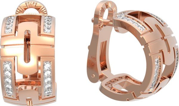 Серьги из золота 585 пробы c бриллиантами