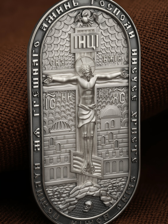 Образок из белого золота