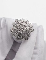 Кольцо из белого золота 585 пробы c бриллиантами