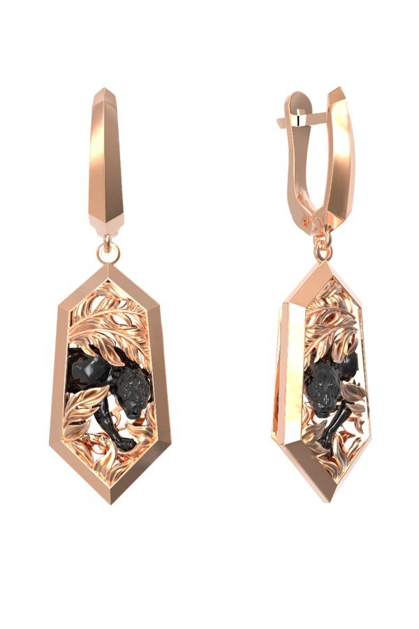 Серьги из золота 585 пробы