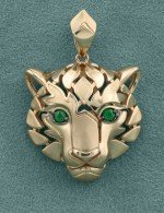 Подвеска из золота c изумрудом