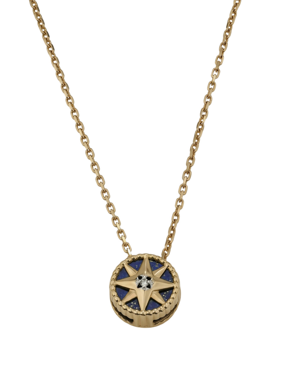 Колье из золота c бриллиантами и лазуритом