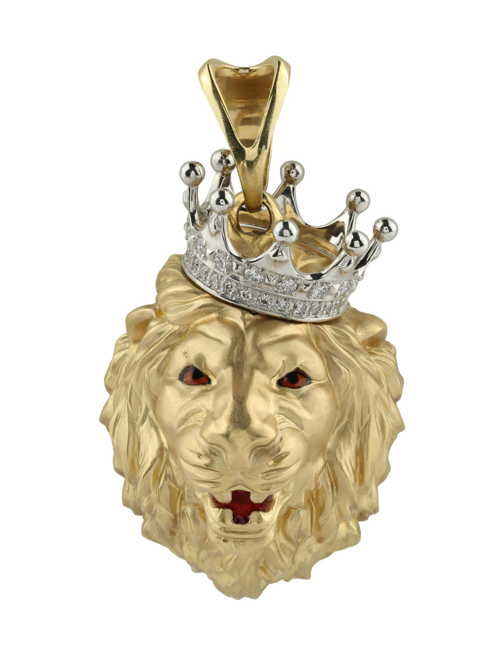 Подвеска из лимонного золота c эмалью и бриллиантами