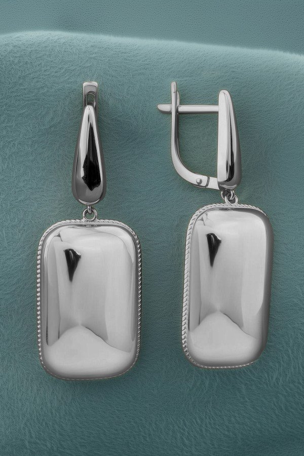 Серьги из белого золота 585 пробы