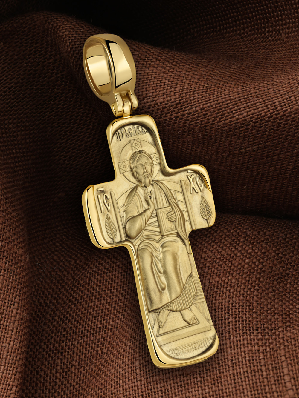 Крест из лимонного золота
