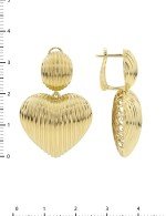 Серьги из лимонного золота