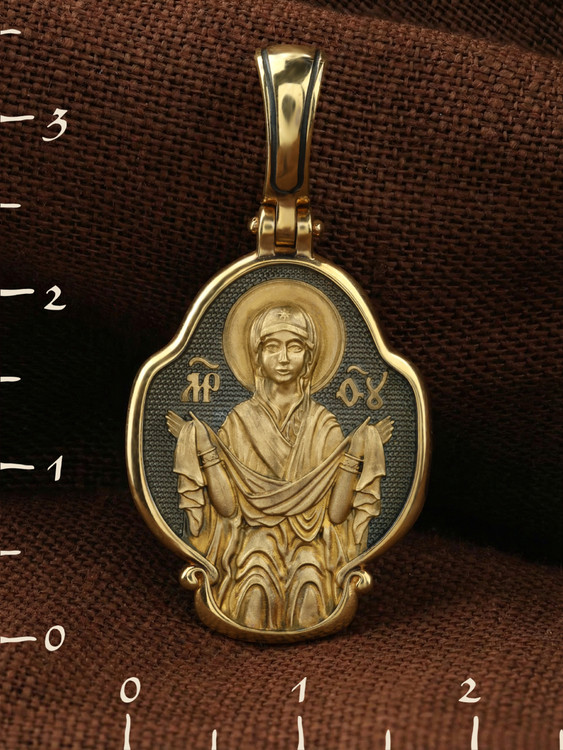 Образок из лимонного золота