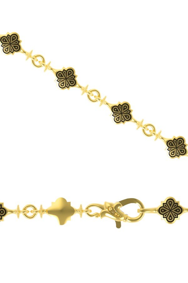 Цепь из лимонного золота