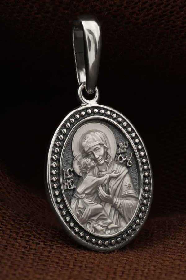 Образок из белого золота 585 пробы