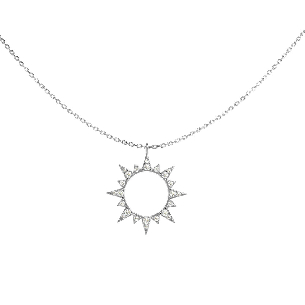 Колье из белого золота c бриллиантами