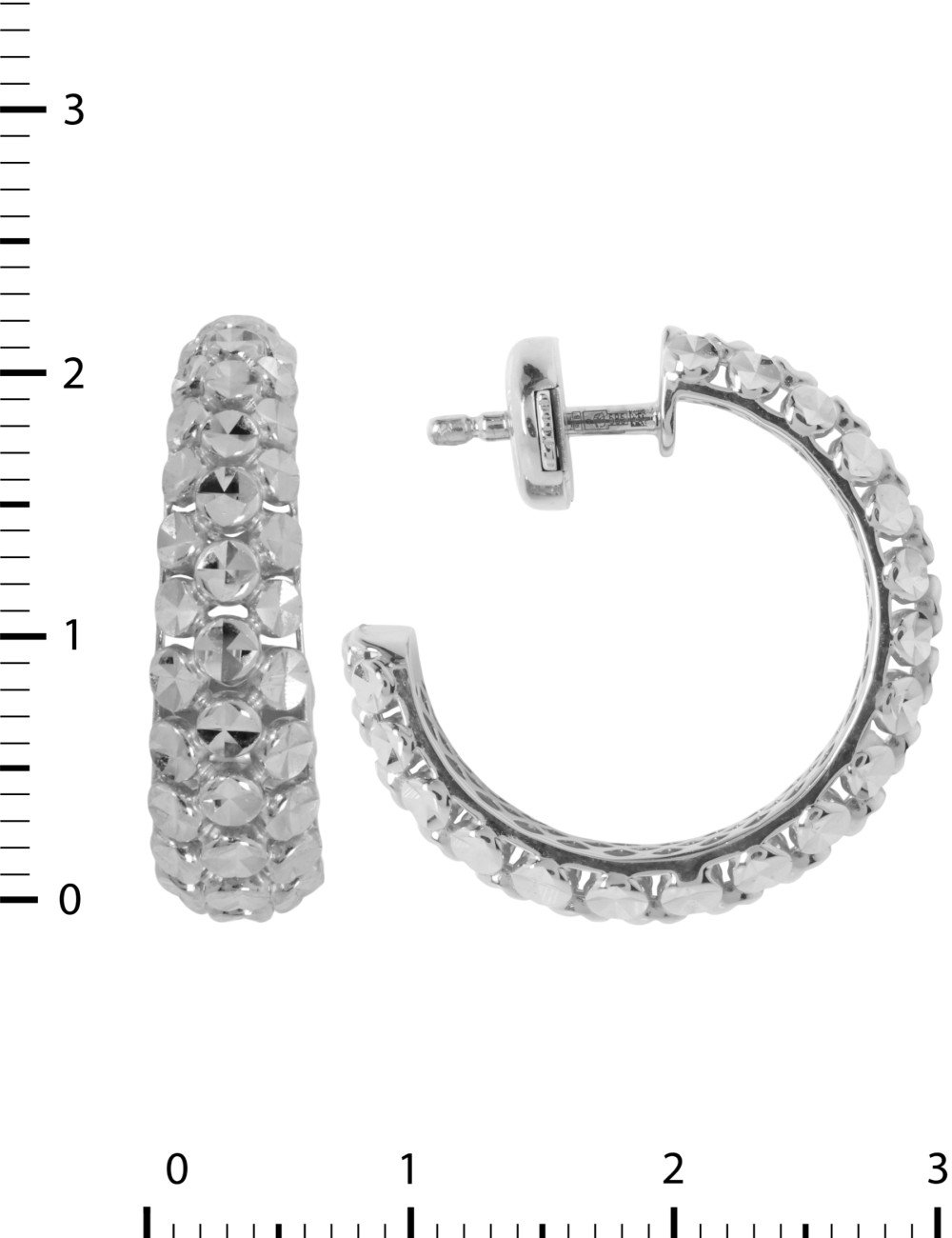 Серьги из белого золота 585 пробы