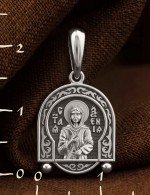 Образок из белого золота 585 пробы