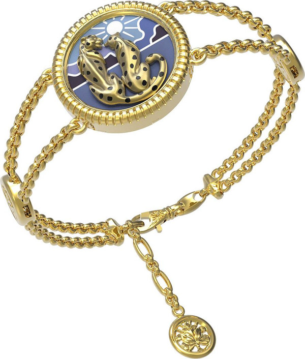 Браслет из лимонного золота c эмалью