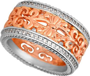 Кольцо из золота c фианитом