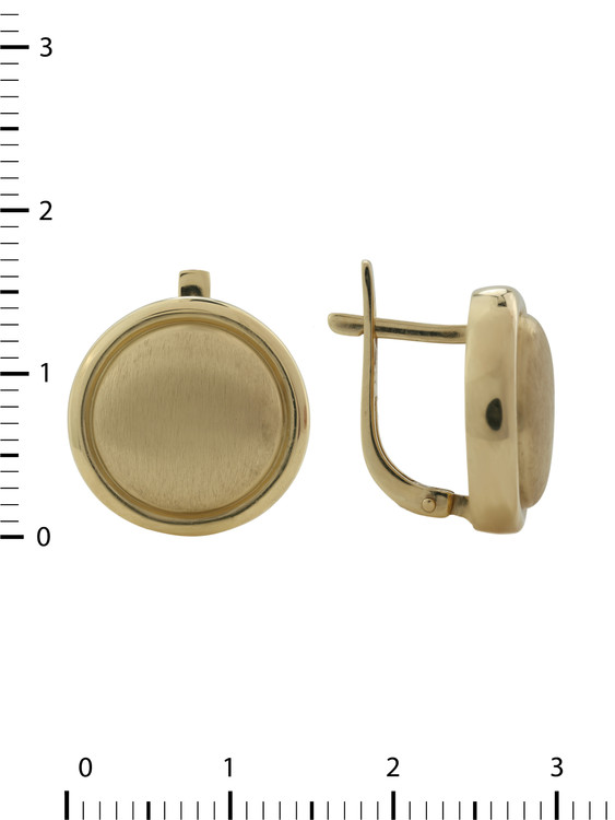 Серьги из лимонного золота