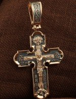 Крест из золота 585 пробы