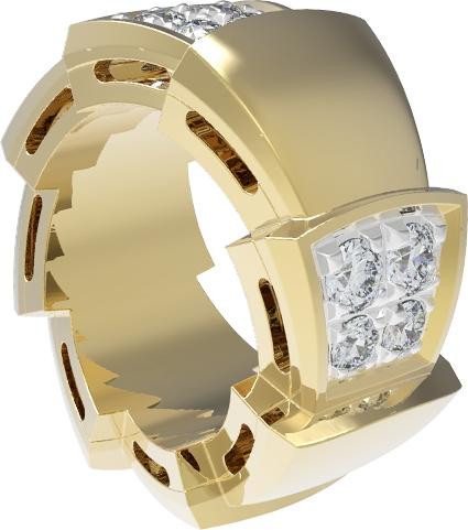 Подвеска из лимонного золота c бриллиантами