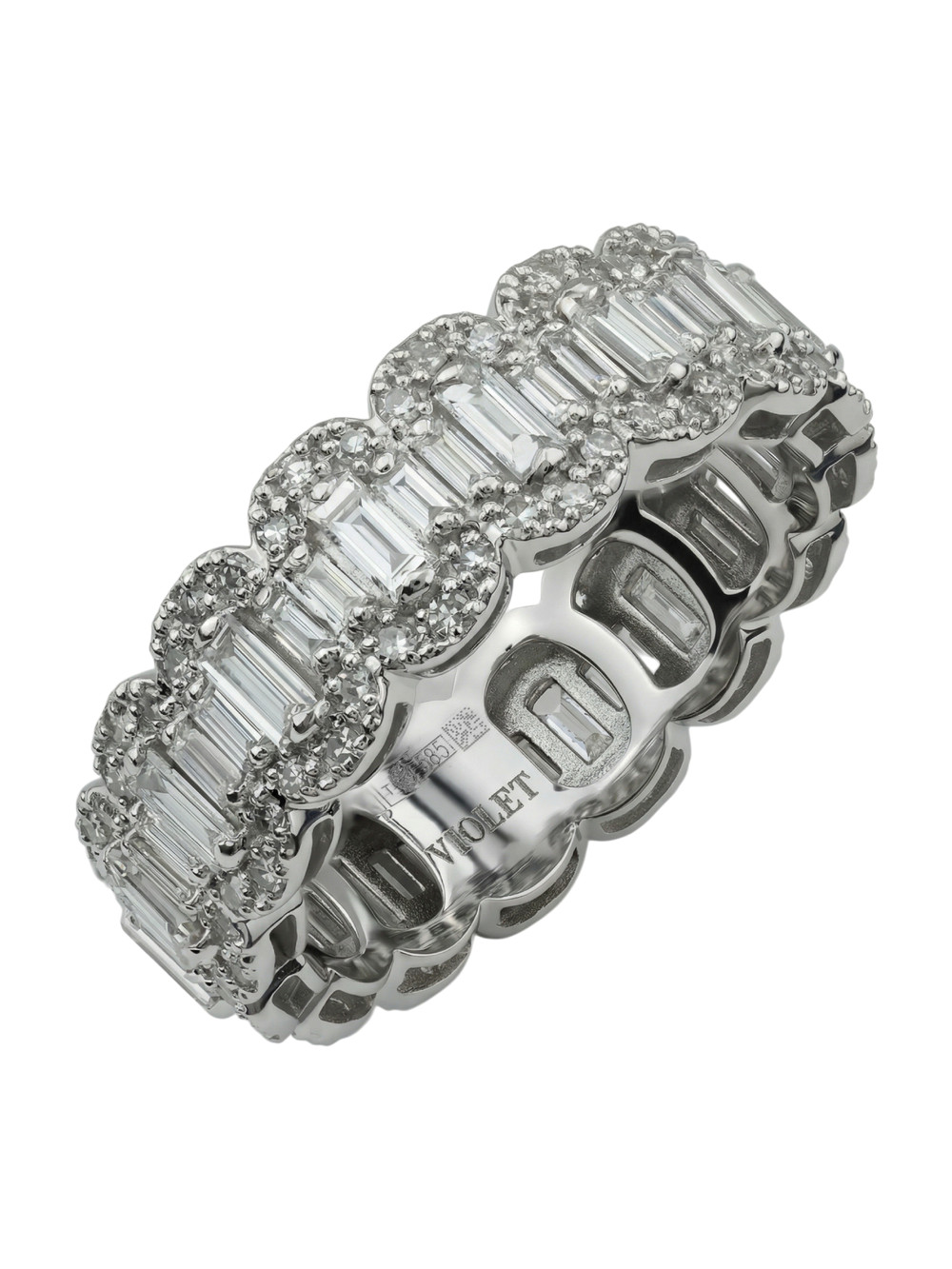 Кольцо из белого золота c бриллиантами