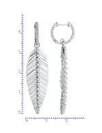Серьги из белого золота 585 пробы