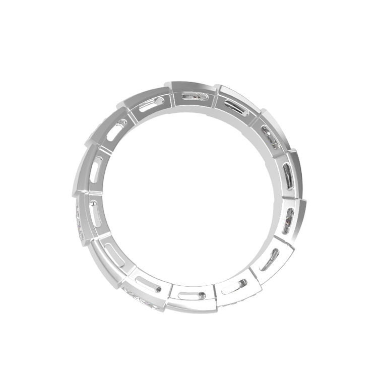 Кольцо из белого золота c бриллиантами