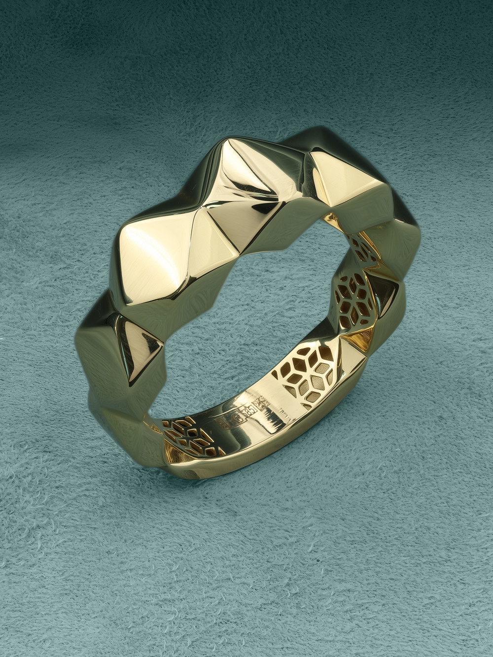 Кольцо из лимонного золота