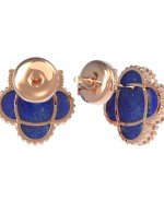 Серьги из золота 585 пробы c лазуритом