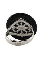 Кольцо из белого золота 585 пробы c ониксом
