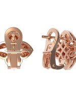 Серьги из золота 585 пробы c бриллиантами