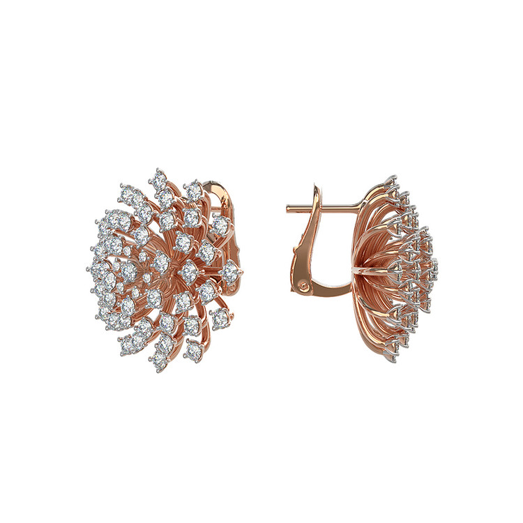 Серьги из золота c бриллиантами