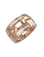 Кольцо из золота 585 пробы c бриллиантами