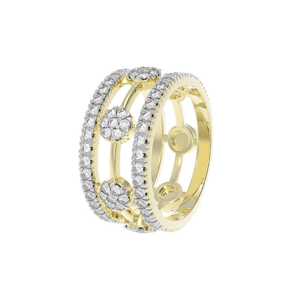 Подвеска из лимонного золота c бриллиантами