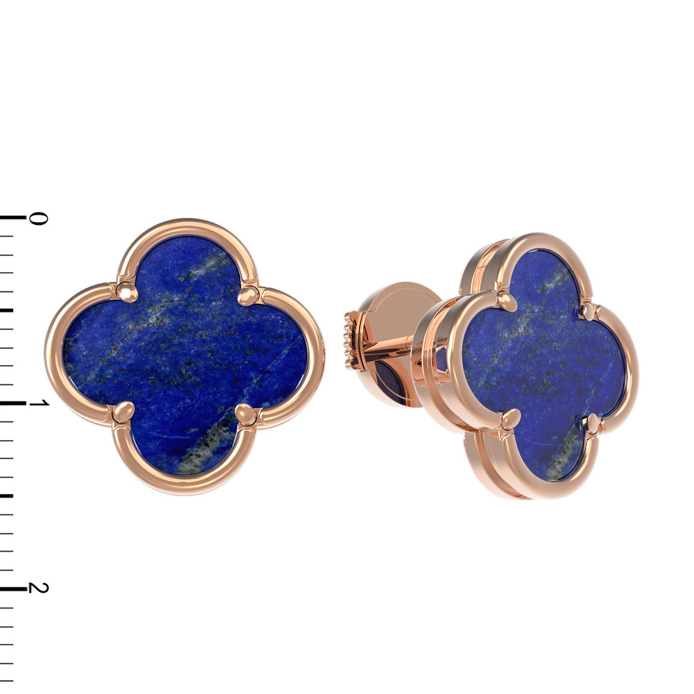 Серьги из золота c лазуритом