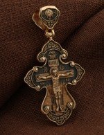 Крест из золота 585 пробы
