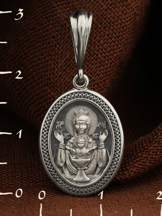 Образок из белого золота