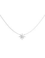 Колье из белого золота 585 пробы c бриллиантами
