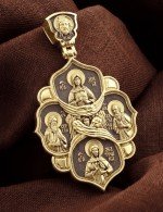 Образок из лимонного золота