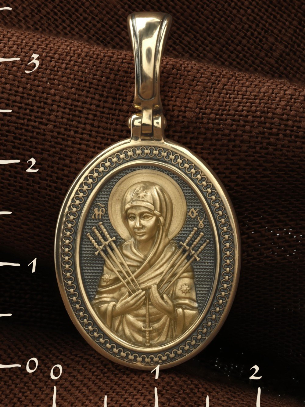 Образок из лимонного золота