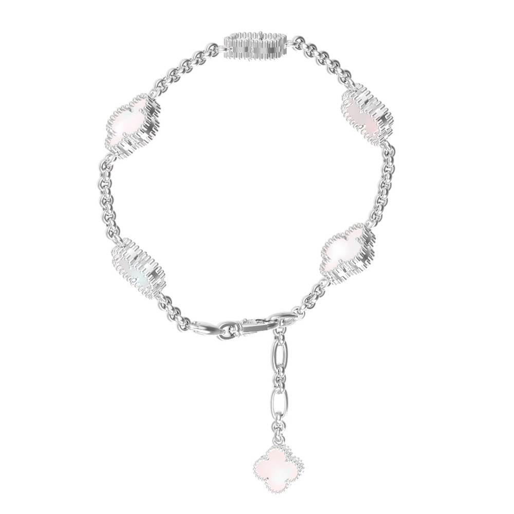 Браслет из белого золота c перламутром