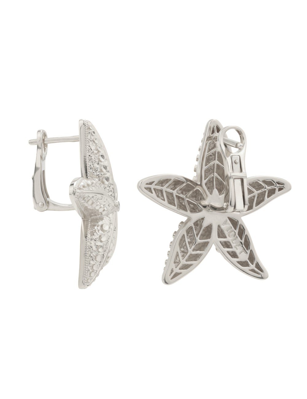 Серьги из белого золота