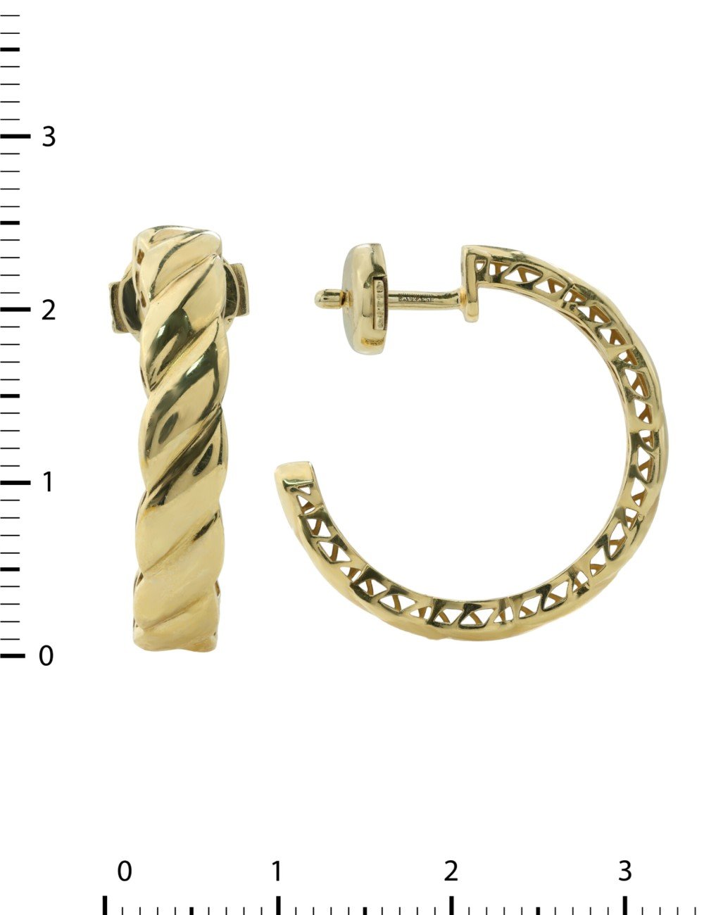 Серьги из лимонного золота 585 пробы