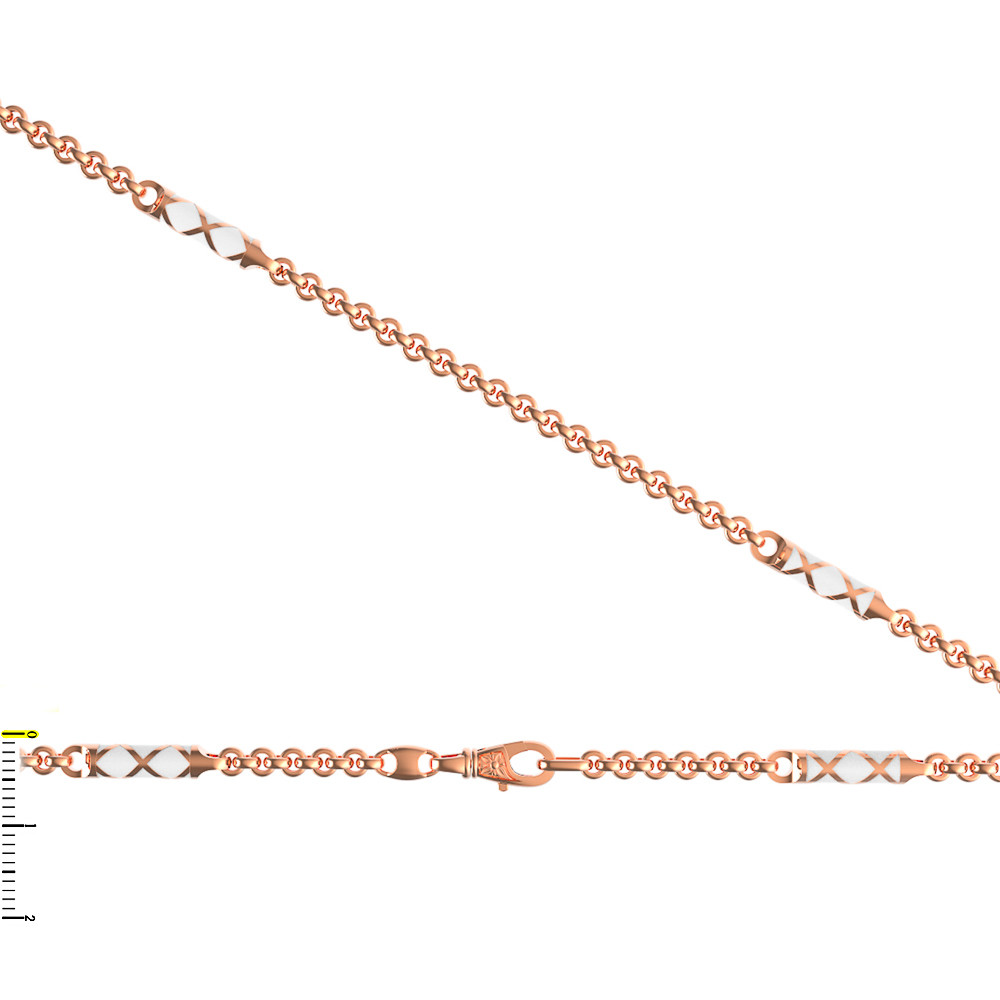 Цепь из золота c эмалью