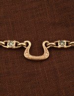 Цепь из золота 585 пробы c эмалью