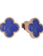 Серьги из золота 585 пробы c лазуритом
